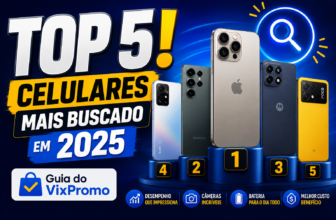 TOP 5! Celulares mais buscado em 2026 | Guia do VixPromo