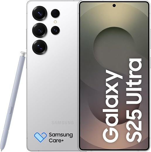 Celular Samsung Galaxy S25 Ultra 5G, 512GB, 12GB RAM, Câmera Quádrupla de 200+50+10+50, Tela Grande de 6.9", Titânio Prata