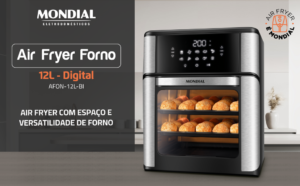 Air Fryer Mondial Oven 12L é Boa? Review Completo da Fritadeira Forno 2 em 1 (AFON-12L-BI)