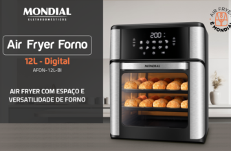 Air Fryer Mondial Oven 12L é Boa? Review Completo da Fritadeira Forno 2 em 1 (AFON-12L-BI)