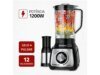 Liquidificador Mondial Turbo L-1200 BI com Filtro 12 Velocidades 1200W Inox Preto - 220V