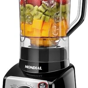 Liquidificador Turbo, Mondial, Preto/Inox, 1000W, 220V - L-1000 BI