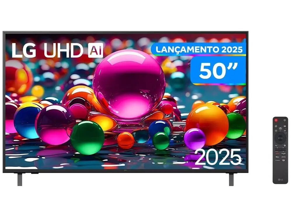 Smart TV 4K 50″ LG UHD 50UA85 Processador α7 AI Ger8 4K